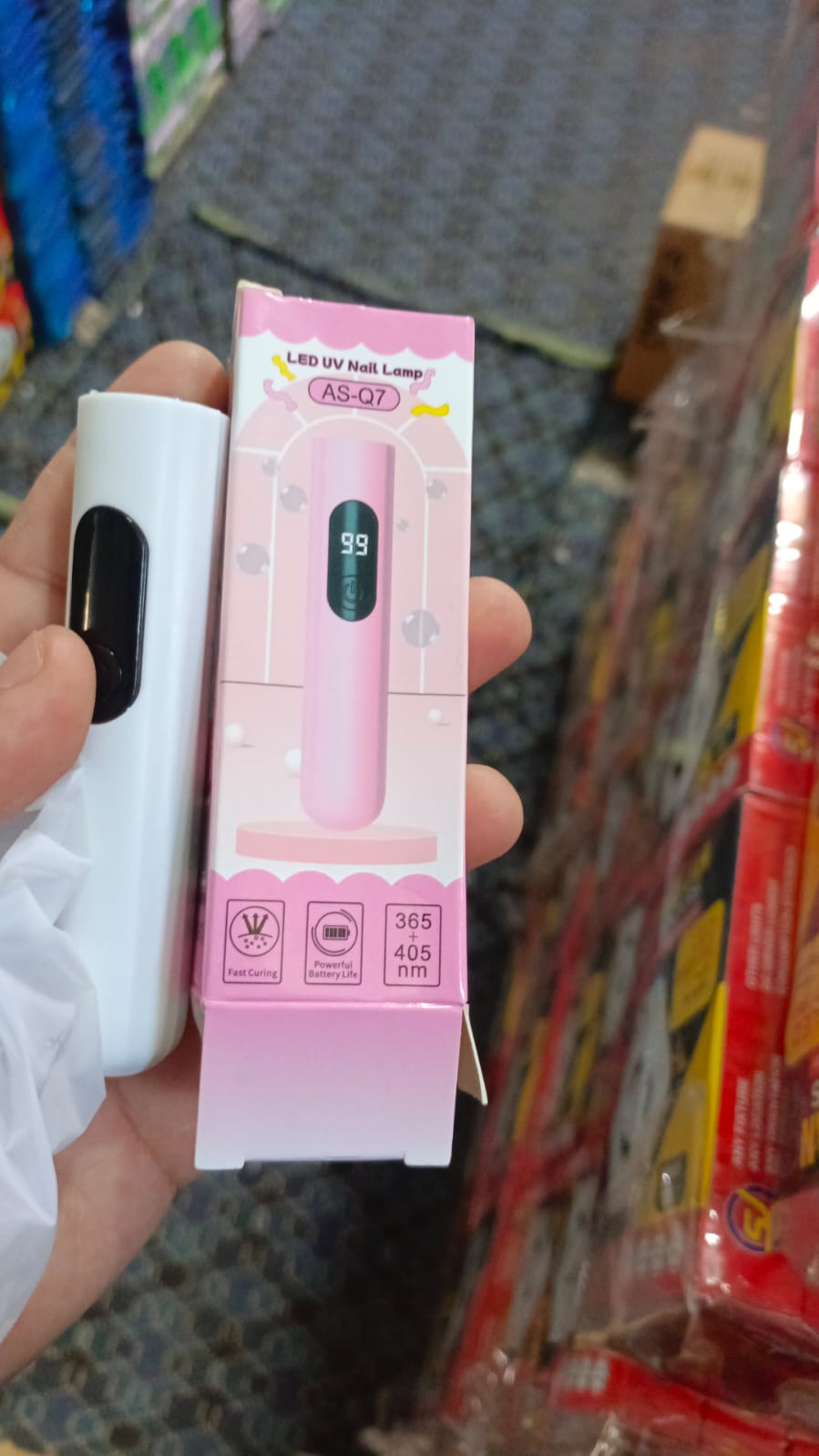 UV Light for Gel Nails – Handheld Mini Flash Cure Lamp | Portable Lumière Nail Dryer