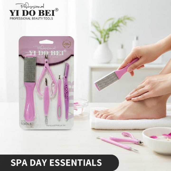 Mani Pedi Kit 5 Pcs Abs Plastic Professional Manicure Pedicure Set